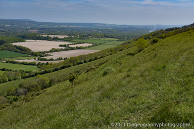 scarp and vale topography