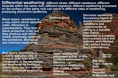 differential weathering